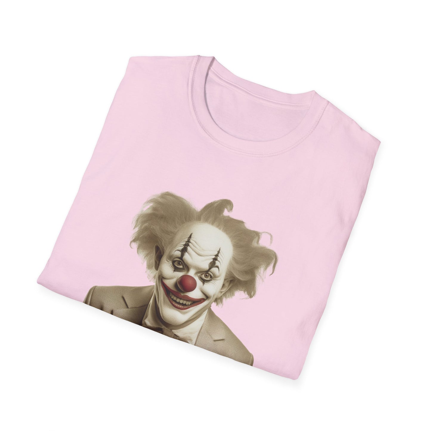 Clown Shirt, T Shirt with Clown, Funny Man Shirt, Tee Shirt with Funny Man, Circus Shirt, Shirt with Circus, Scary Man Shirt, Shirt with Scary Man