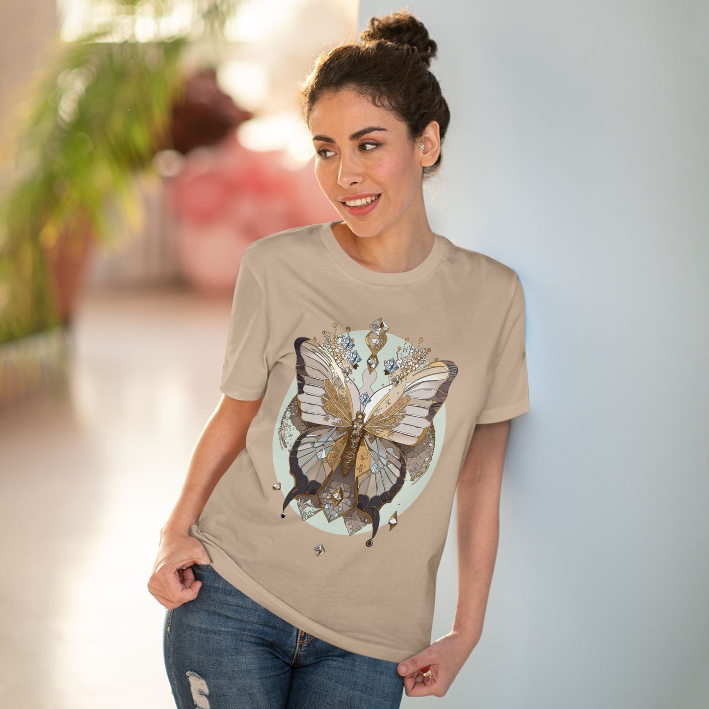 Organic T-shirt with Butterfly