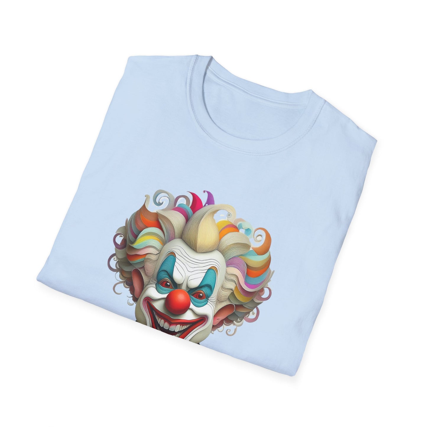 Clown Shirt, T Shirt with Clown, Funny Man Shirt, Tee Shirt with Funny Man, Circus Shirt, Shirt with Circus, Scary Man Shirt, Shirt with Scary Man