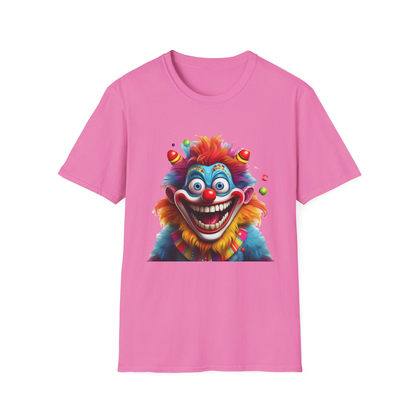 Clown Shirt, T Shirt with Clown, Funny Man Shirt, Tee Shirt with Funny Man, Circus Shirt, Shirt with Circus, Scary Man Shirt, Shirt with Scary Man