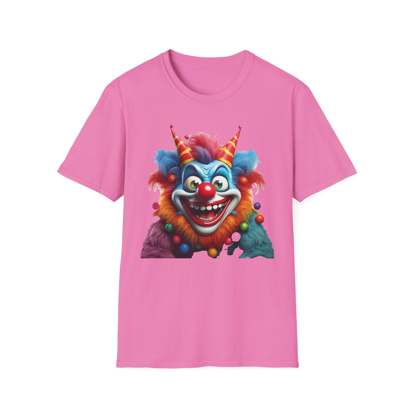 Clown Shirt, T Shirt with Clown, Funny Man Shirt, Tee Shirt with Funny Man, Circus Shirt, Shirt with Circus, Scary Man Shirt, Shirt with Scary Man