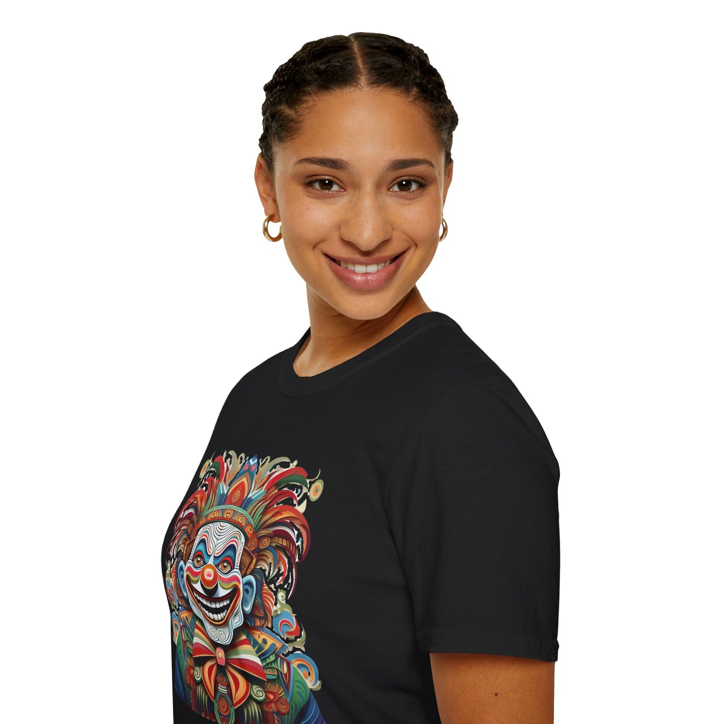 Clown Shirt, T Shirt with Clown, Funny Man Shirt, Tee Shirt with Funny Man, Circus Shirt, Shirt with Circus, Scary Man Shirt, Shirt with Scary Man