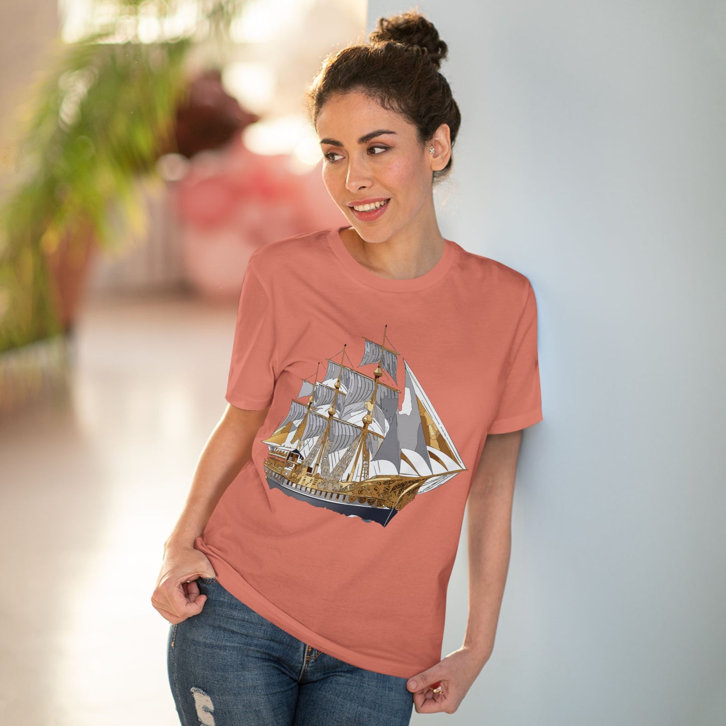 Organic T-shirt with Ship