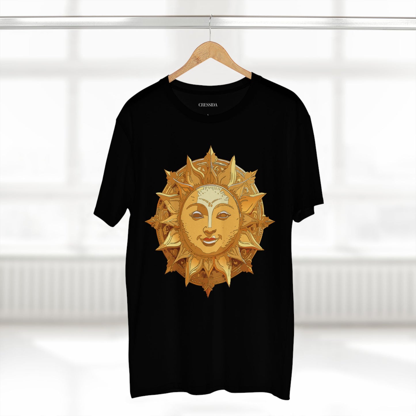 Sun Shirt, Shirt with Sun, Tee Shirt with Gold Sun