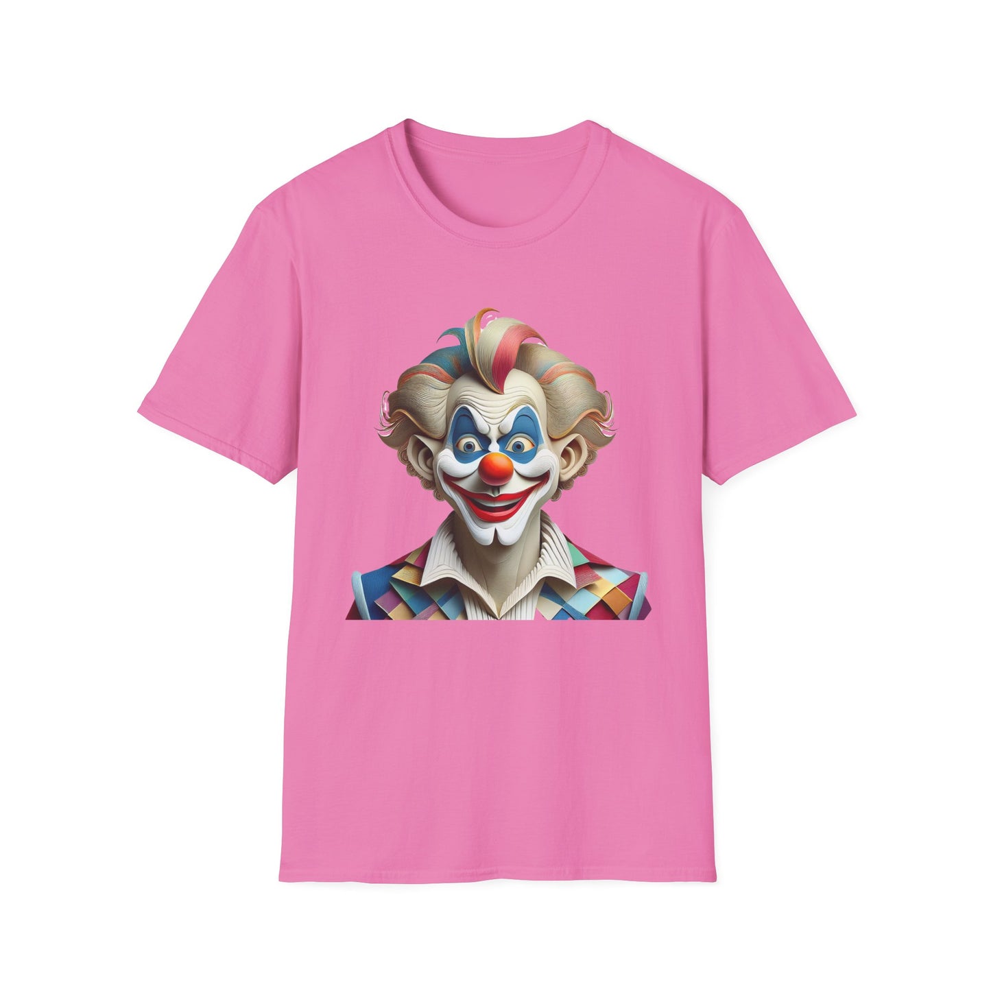 Clown Shirt, T Shirt with Clown, Funny Man Shirt, Tee Shirt with Funny Man, Circus Shirt, Shirt with Circus, Scary Man Shirt, Shirt with Scary Man