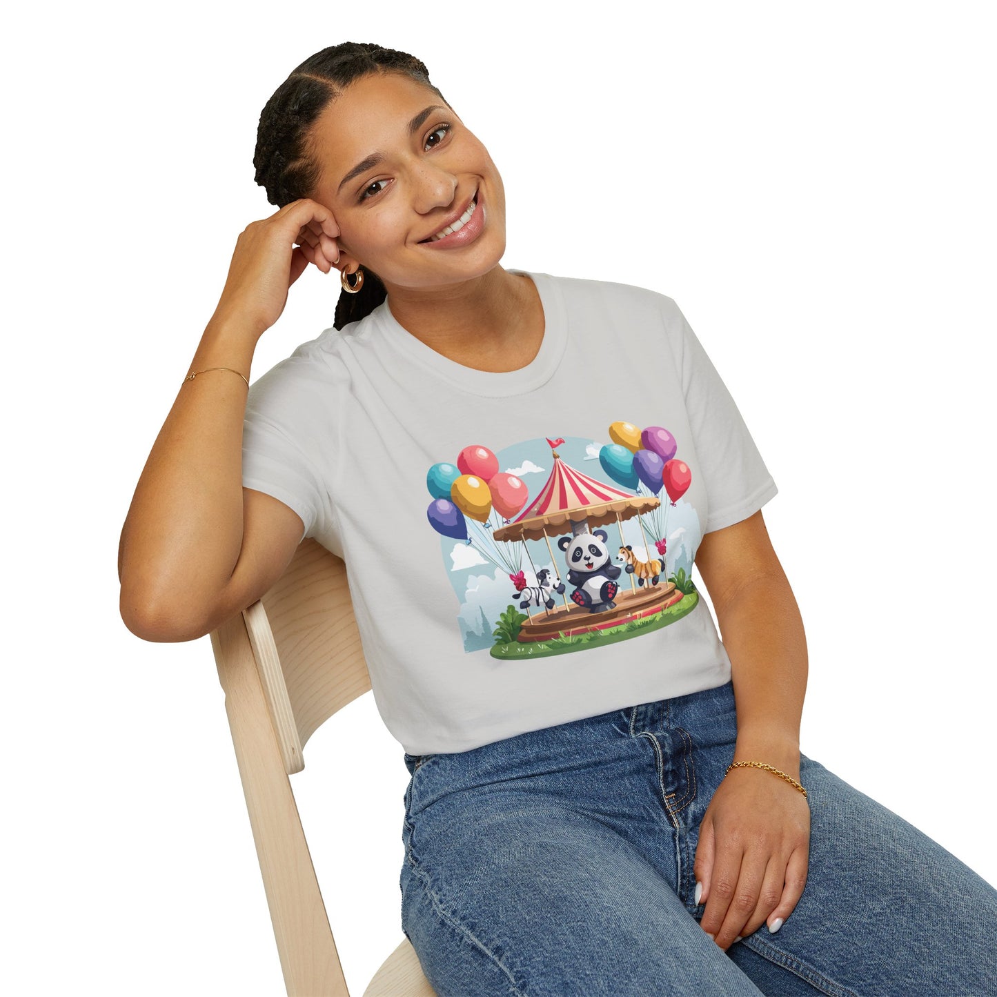 Panda Shirt, T Shirt with Panda, Animal Shirt, Tee Shirt with Animals
