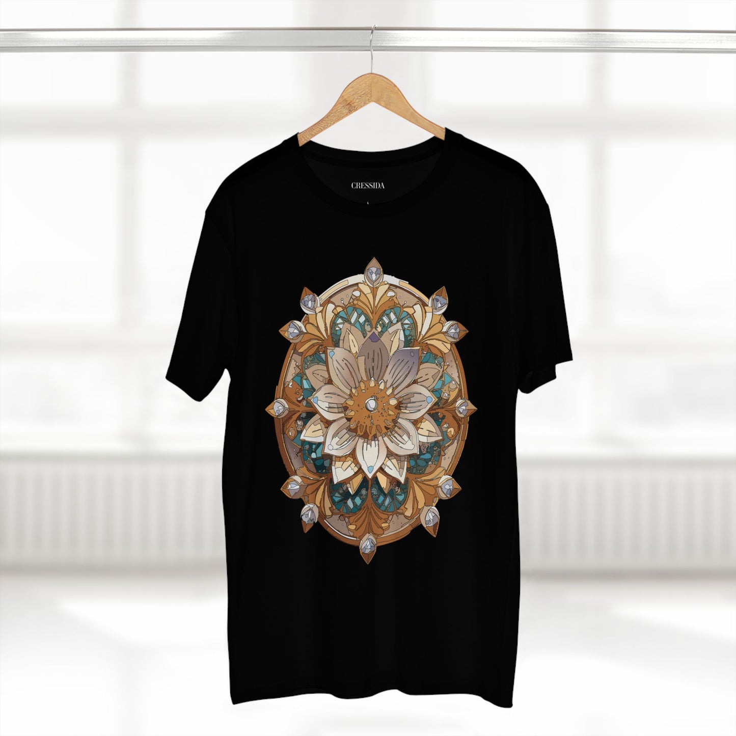 Floral Shirt, Shirt with Flower, Tee Shirt with Antique Flower