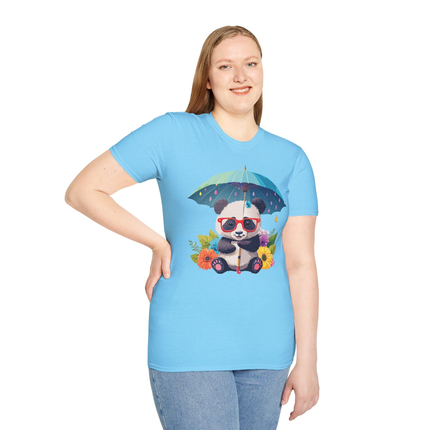 Panda Shirt, T Shirt with Panda, Animal Shirt, Tee Shirt with Animals