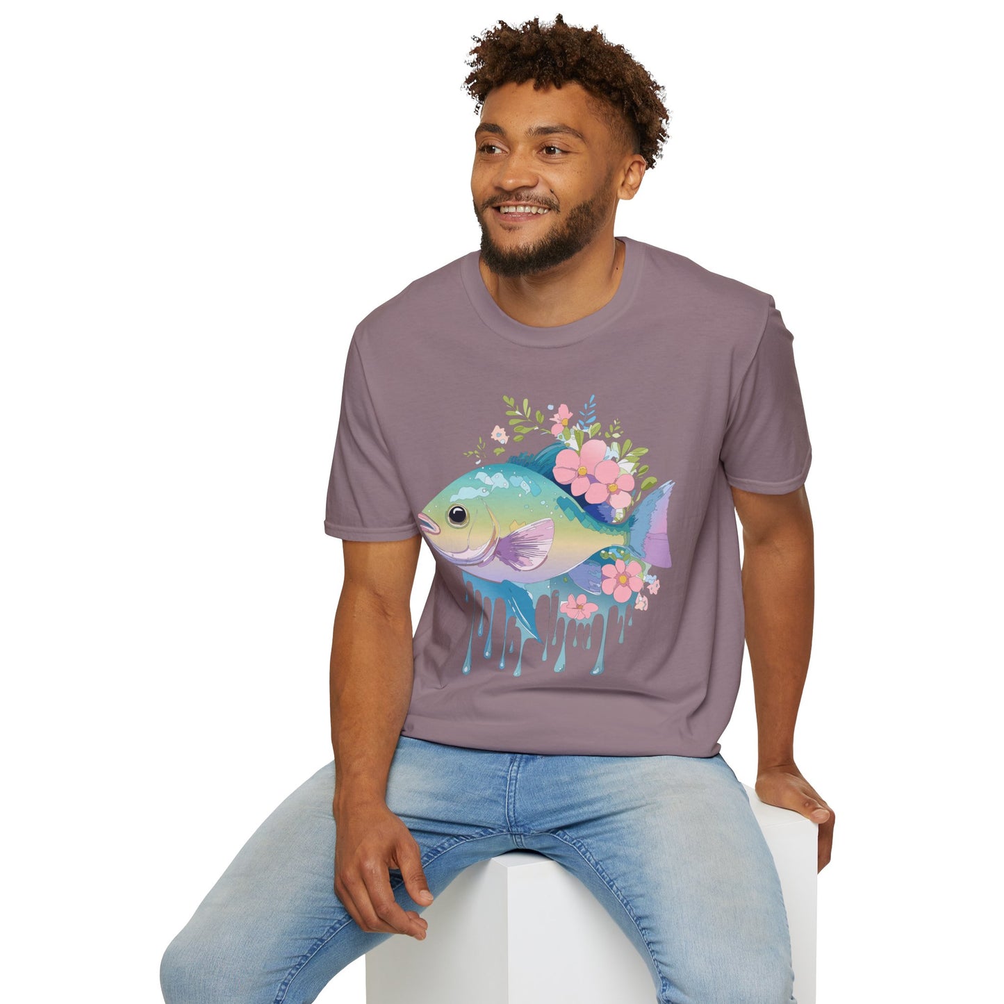 Fish Art Design Shirt, T Shirt with Fish, Graphic Shirt, Tee Shirt with Graphic Design, Shirt with Fish Graphic Art