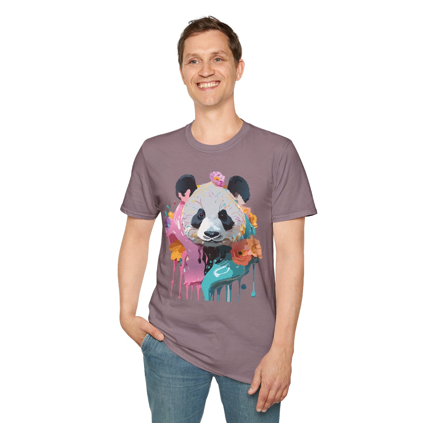 Panda Shirt, T Shirt with Panda, Animal Shirt, Tee Shirt with Animals