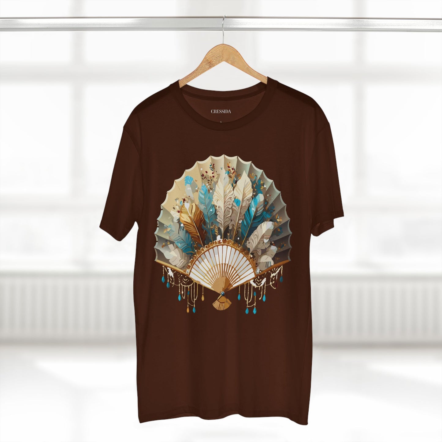 Fan shirt, Shirt with Fan, Tee Shirt with Antique Fan