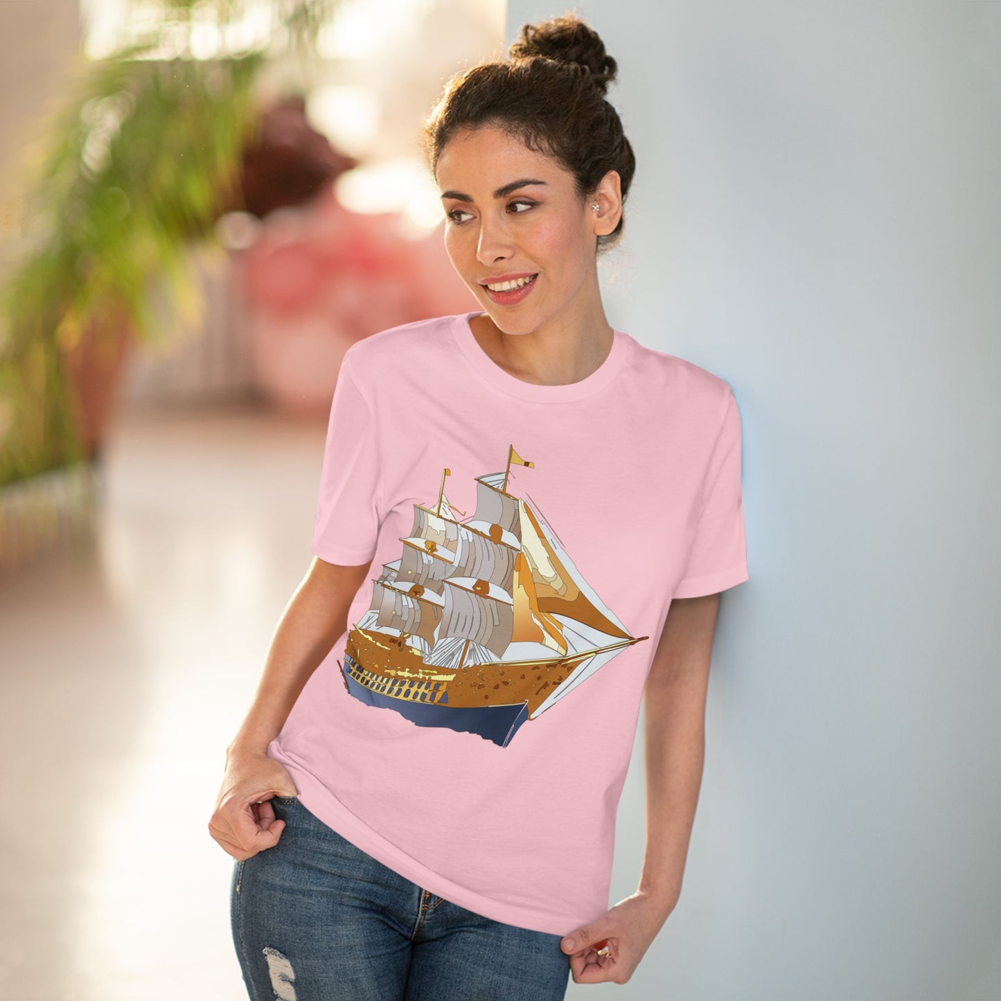 Organic T-shirt with Ship