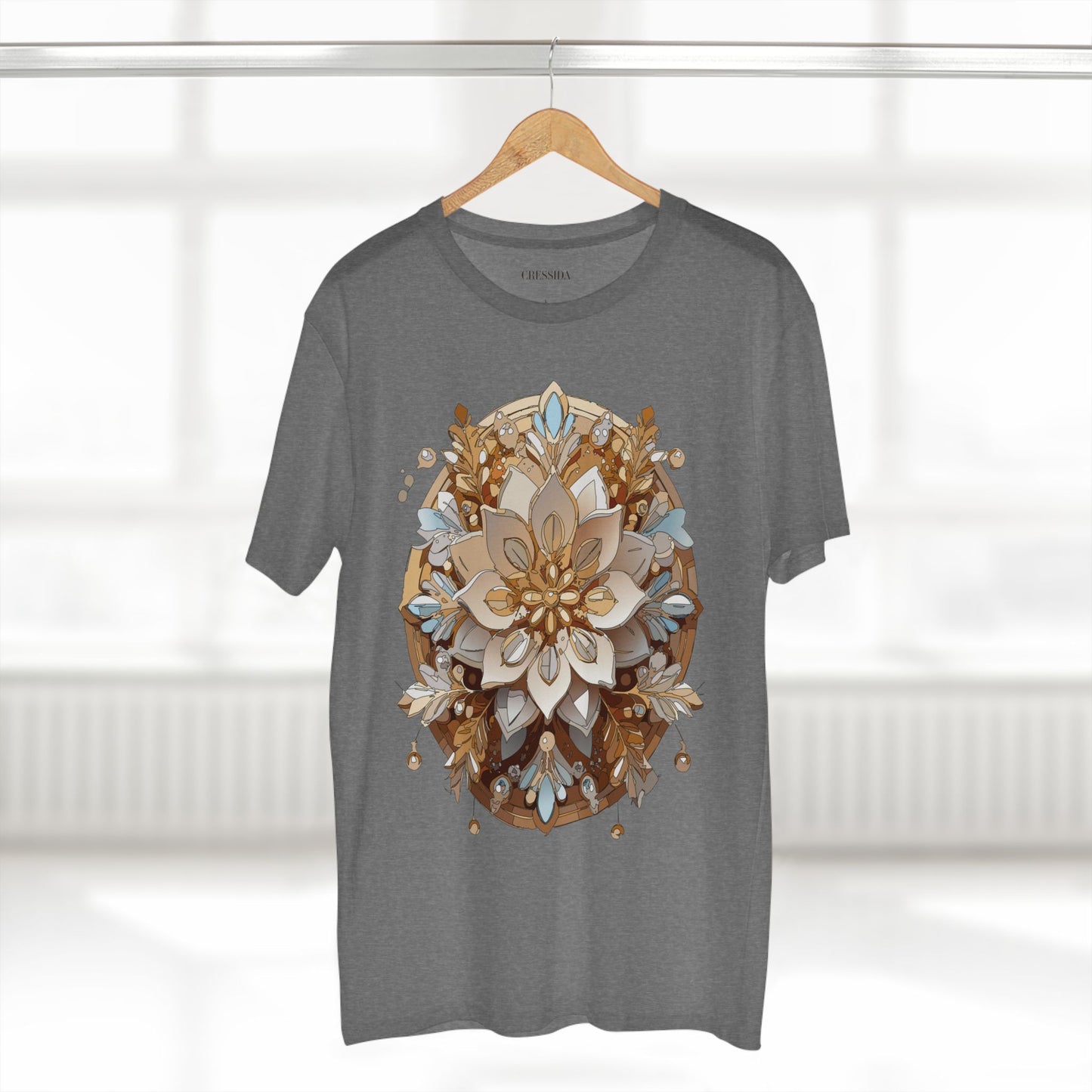 Floral Shirt, Shirt with Flower, Tee Shirt with Antique Flower