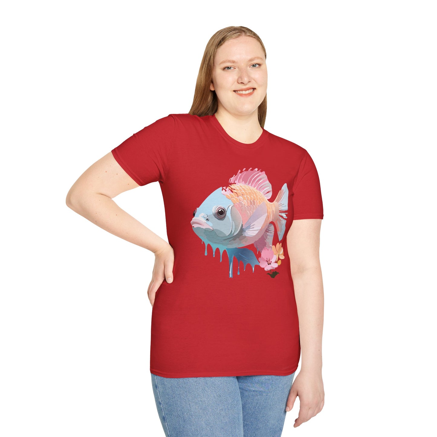 Copy of Fish Art Design Shirt, T Shirt with Fish, Graphic Shirt, Tee Shirt with Graphic Design, Shirt with Fish Graphic Art