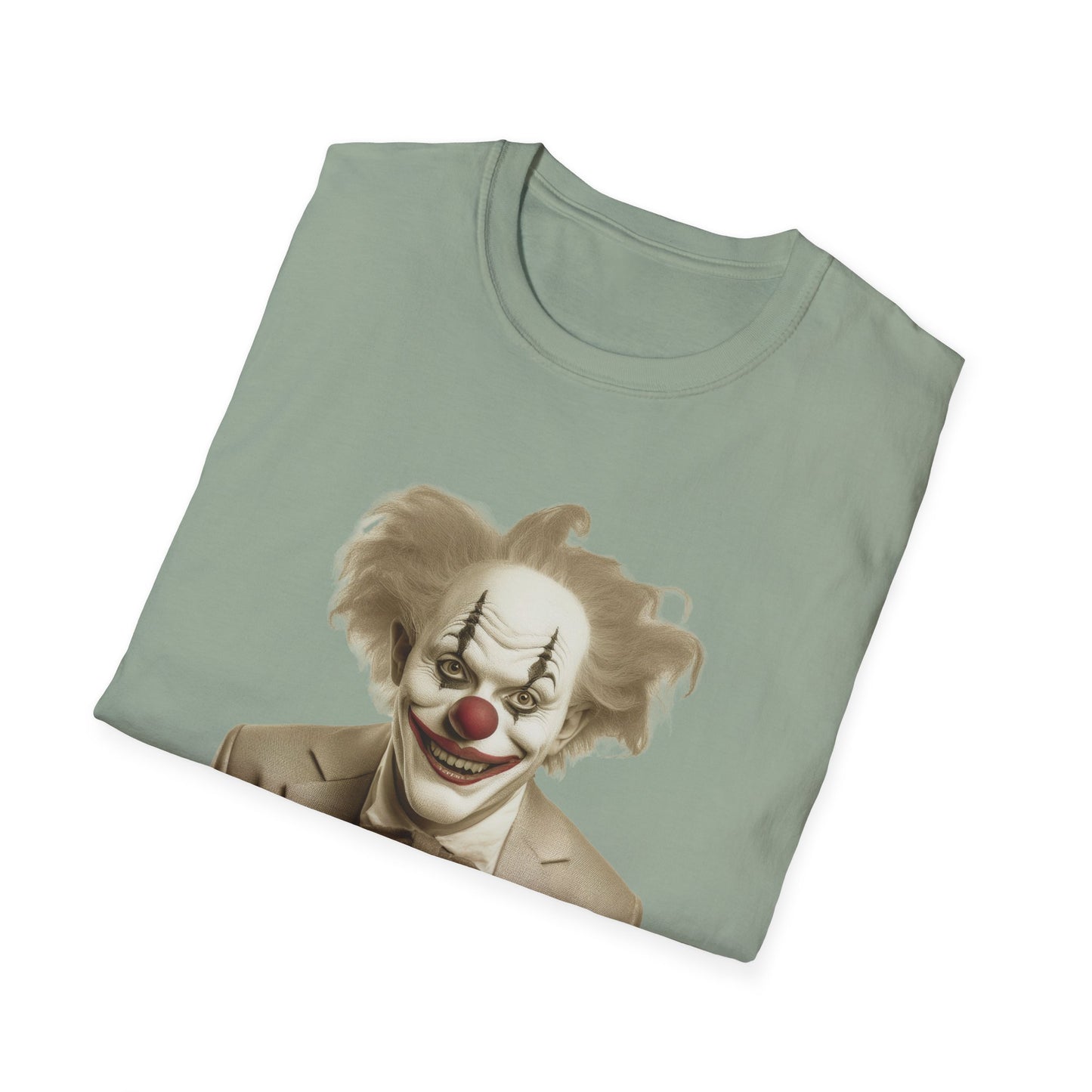Clown Shirt, T Shirt with Clown, Funny Man Shirt, Tee Shirt with Funny Man, Circus Shirt, Shirt with Circus, Scary Man Shirt, Shirt with Scary Man