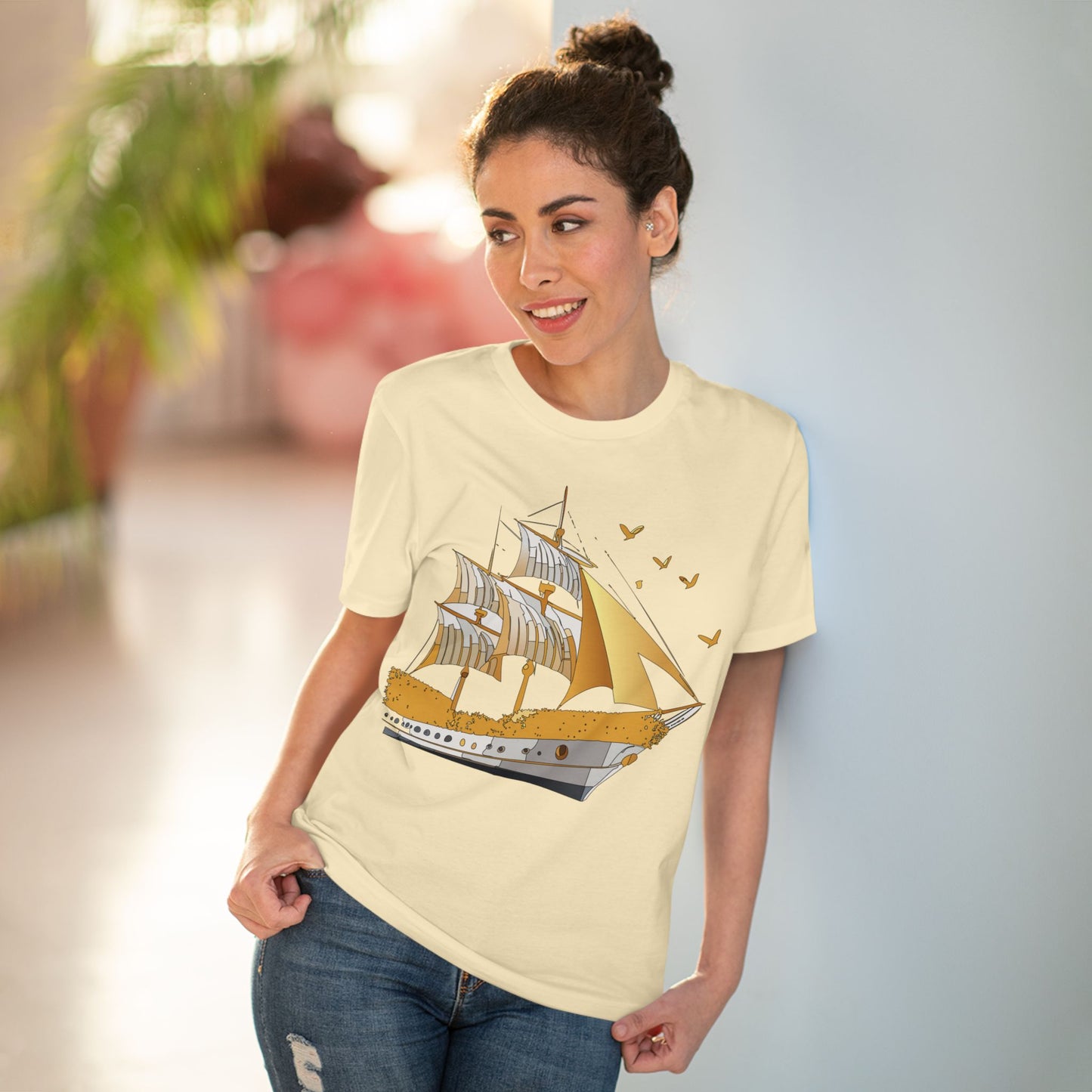 Organic T-shirt with Ship