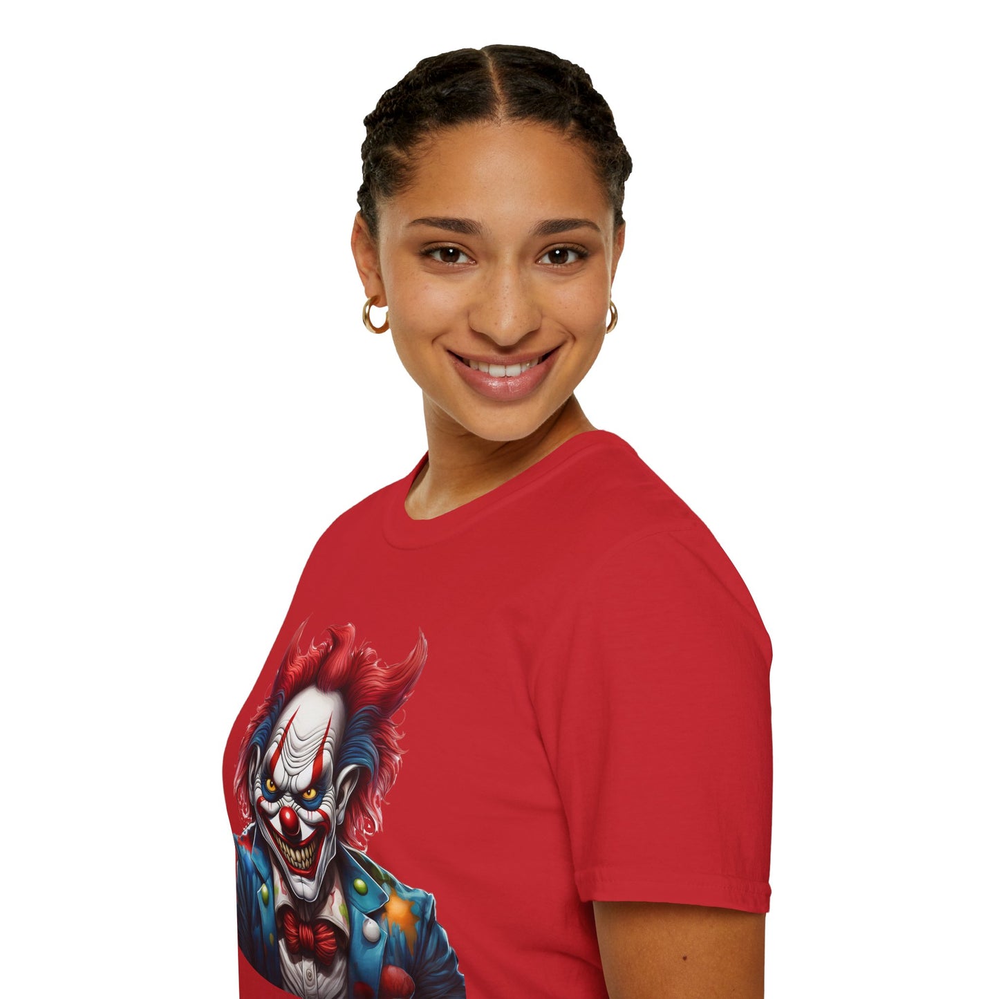 Clown Shirt, T Shirt with Clown, Funny Man Shirt, Tee Shirt with Funny Man, Circus Shirt, Shirt with Circus, Scary Man Shirt, Shirt with Scary Man