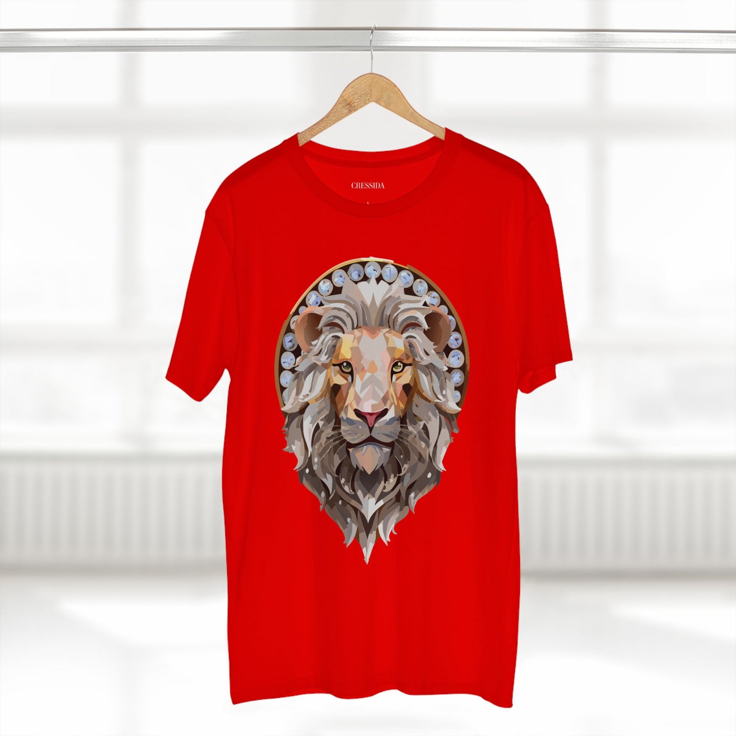 Unisex Animal Print Tee With Antique Medallion Art Design Graphic