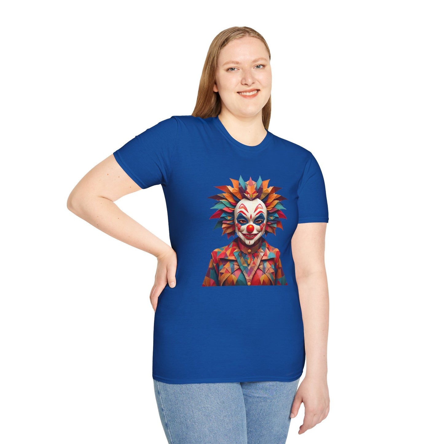 Clown Shirt, T Shirt with Clown, Funny Man Shirt, Tee Shirt with Funny Man, Circus Shirt, Shirt with Circus, Scary Man Shirt, Shirt with Scary Man