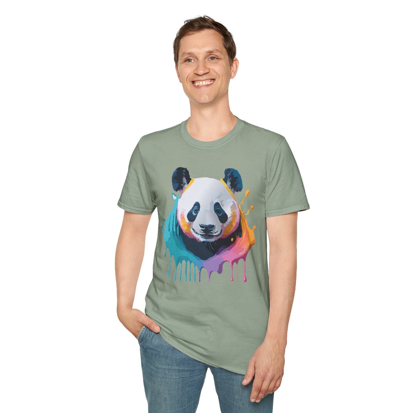 Panda Shirt, T Shirt with Panda, Animal Shirt, Tee Shirt with Animals