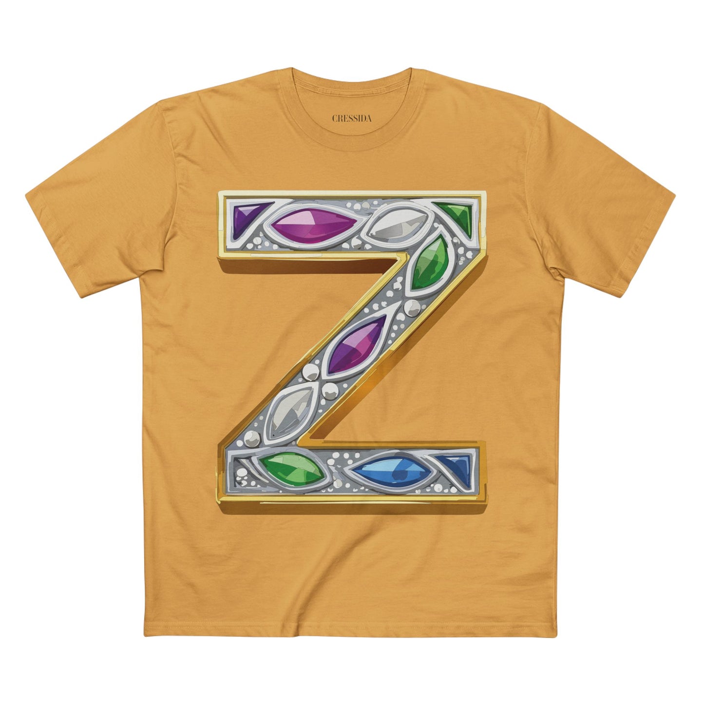 Letter Shirt, Shirt with Letters, Tee Shirt with Gold Letters