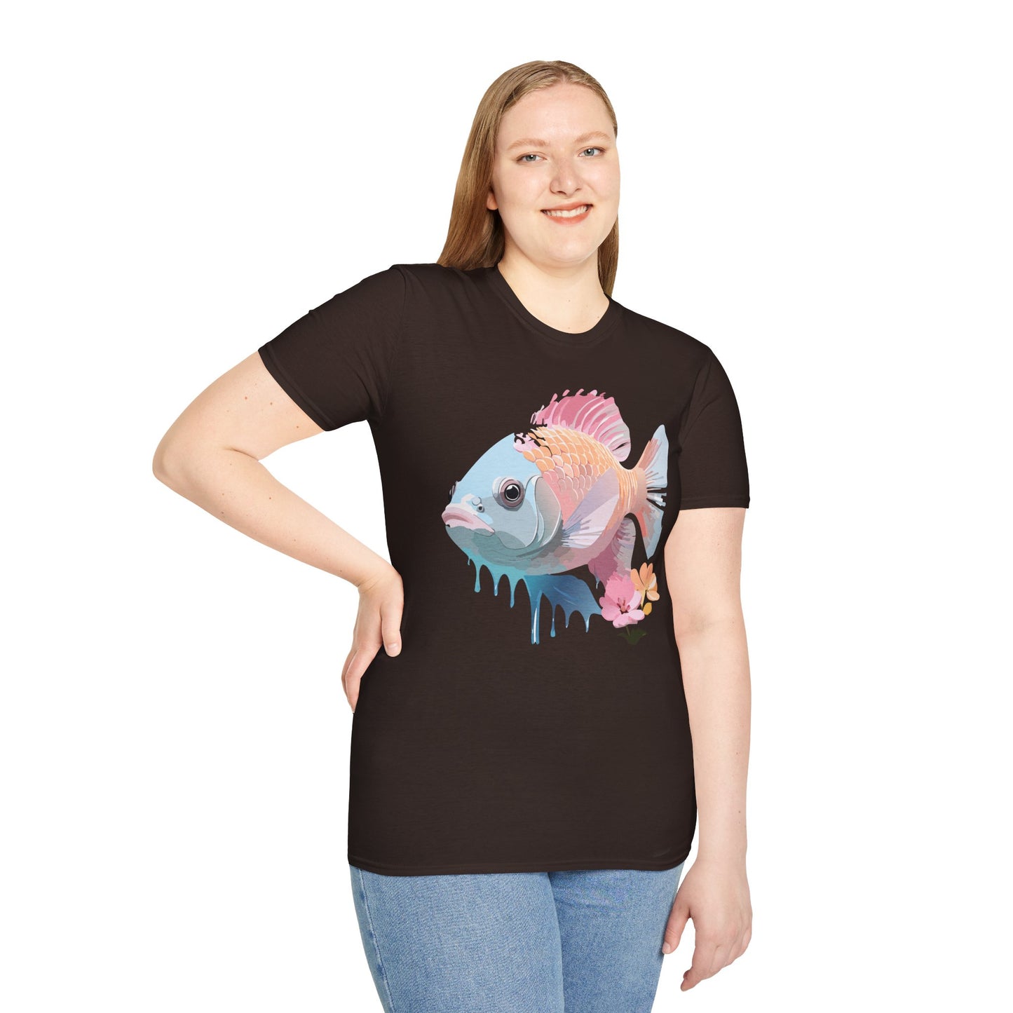 Copy of Fish Art Design Shirt, T Shirt with Fish, Graphic Shirt, Tee Shirt with Graphic Design, Shirt with Fish Graphic Art