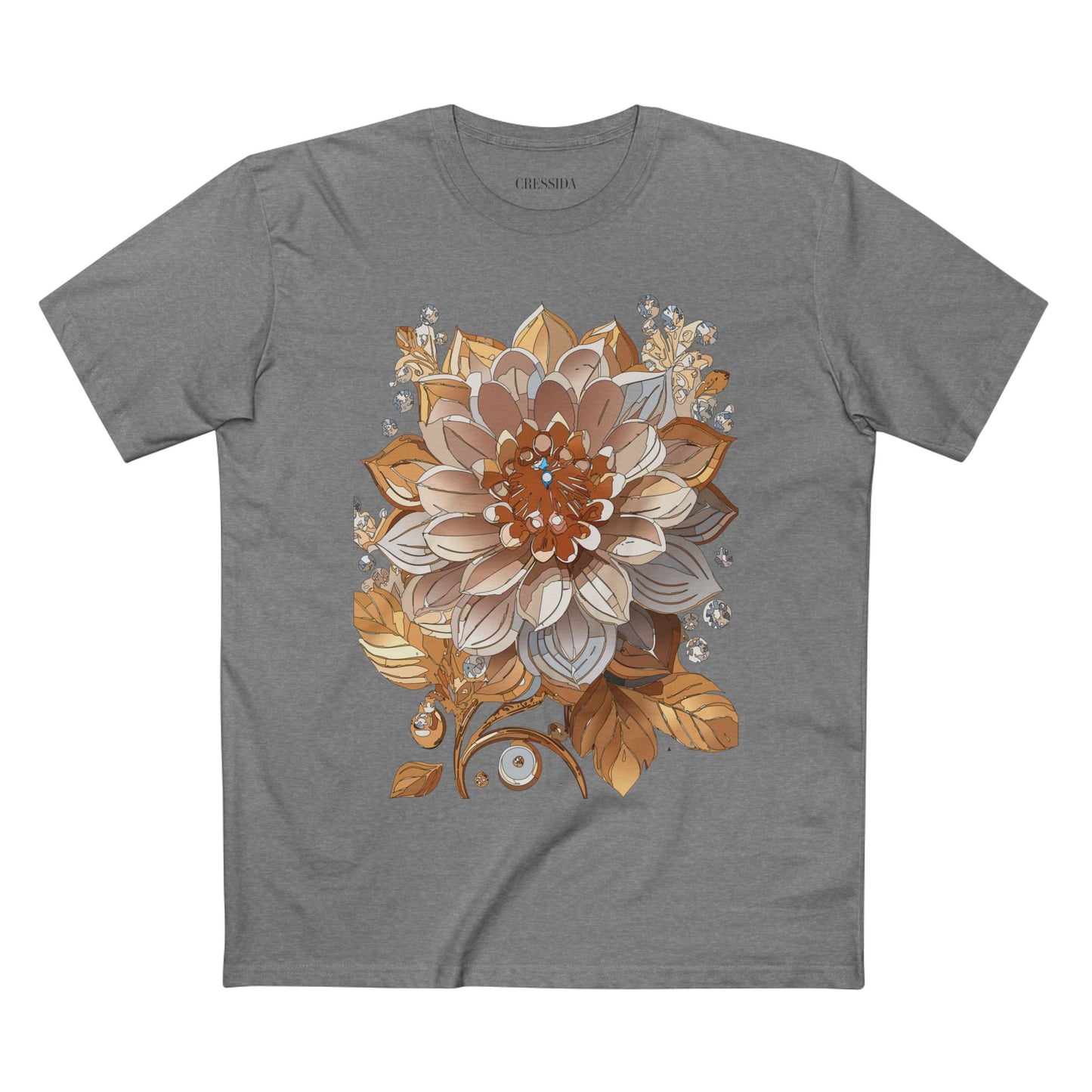 Floral Shirt, Shirt with Flower, Tee Shirt with Antique Flower