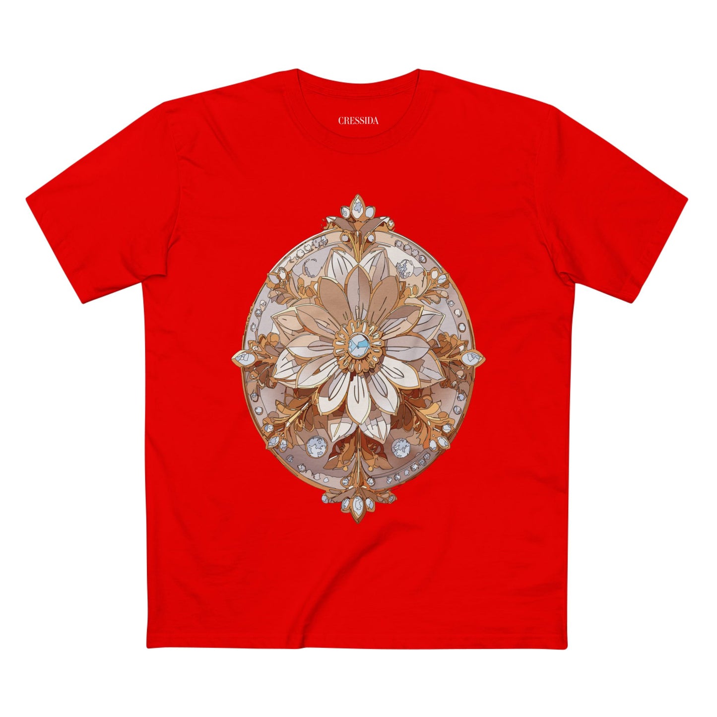 Floral Shirt, Shirt with Flower, Tee Shirt with Antique Flower