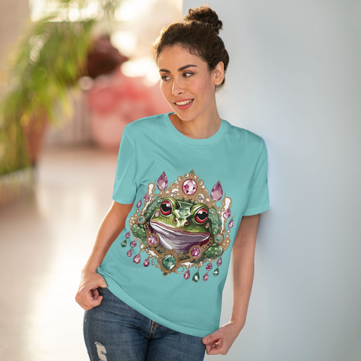 Organic T-shirt with Animals - Frog