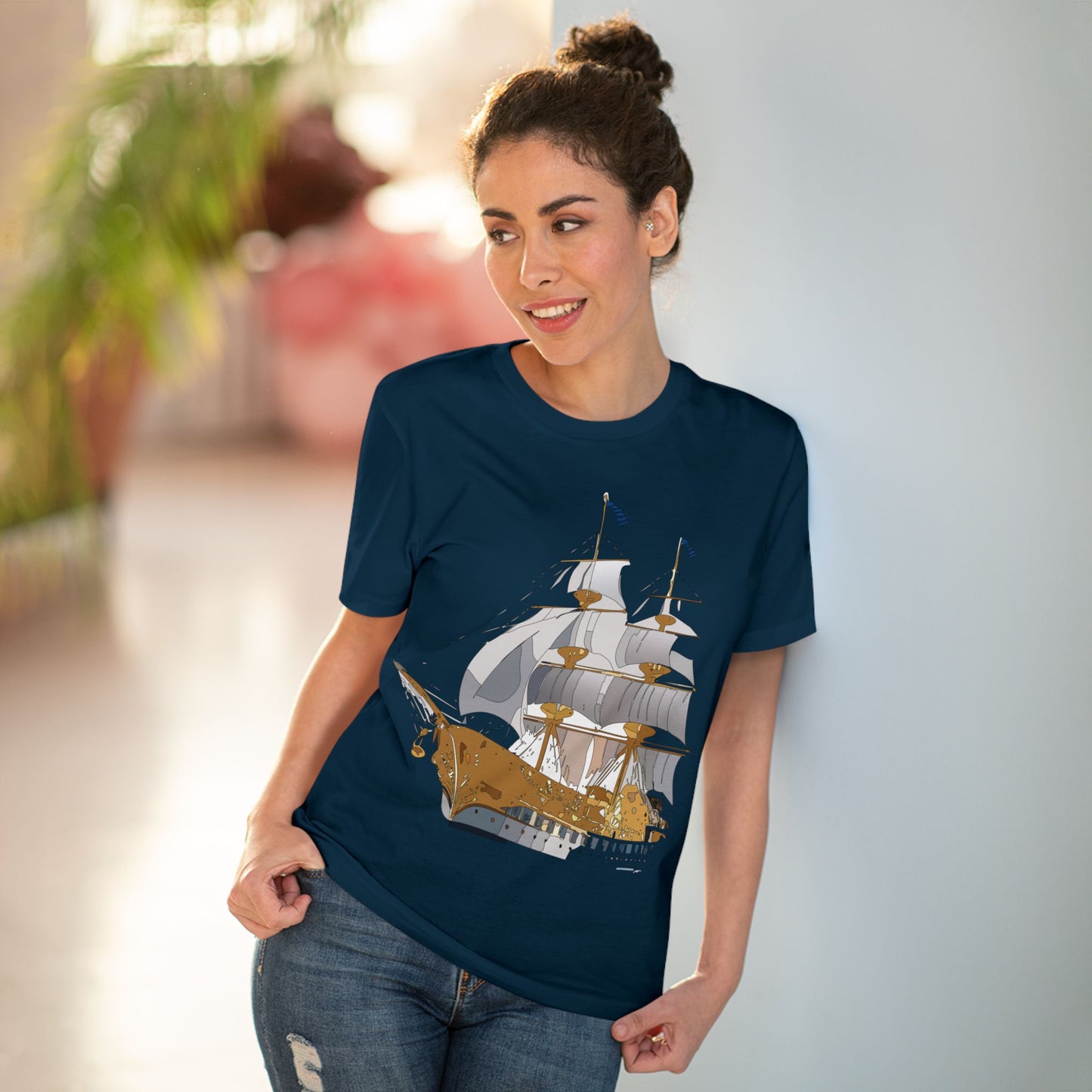 Organic T-shirt with Ship