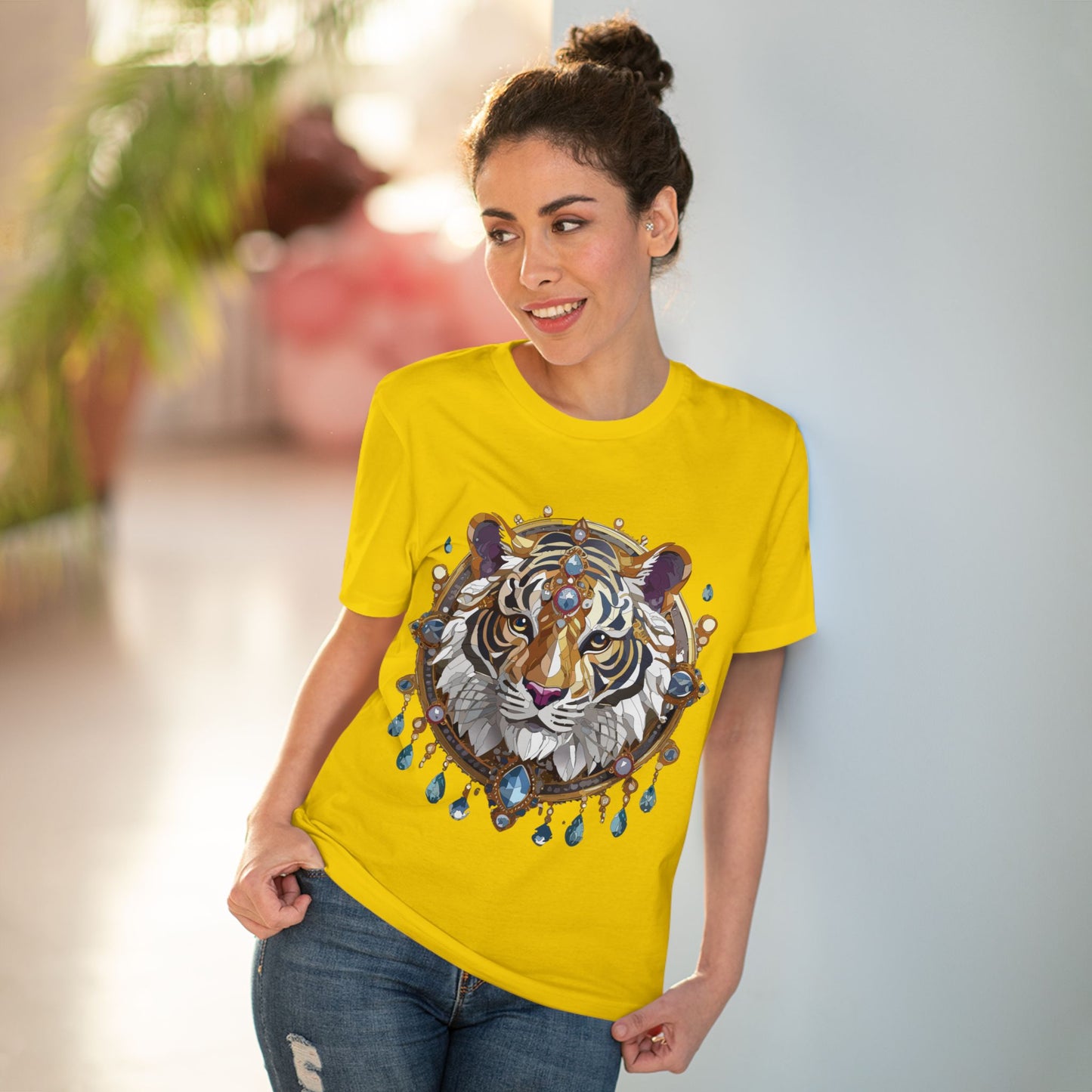 Organic T-shirt with Animals - Tiger