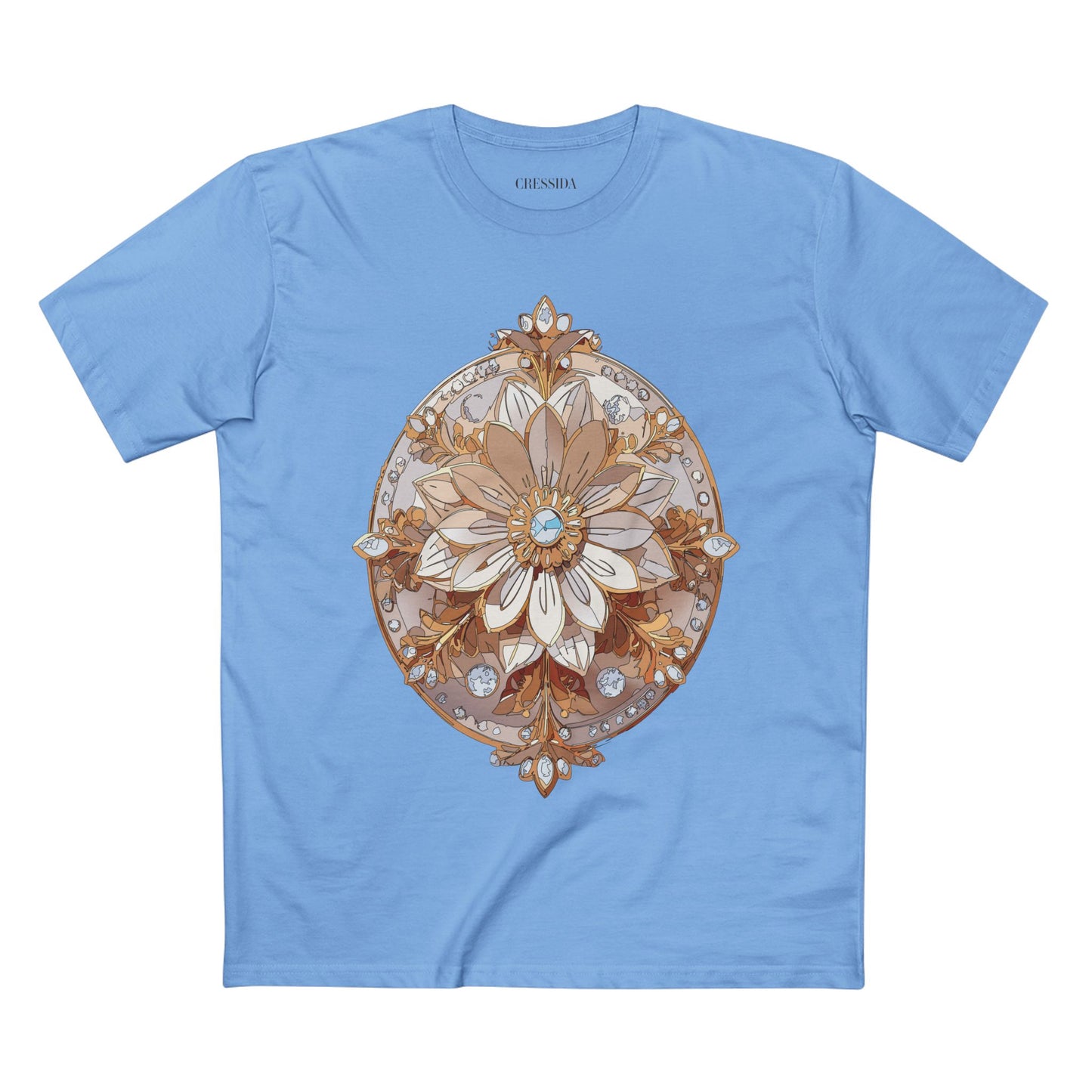 Floral Shirt, Shirt with Flower, Tee Shirt with Antique Flower