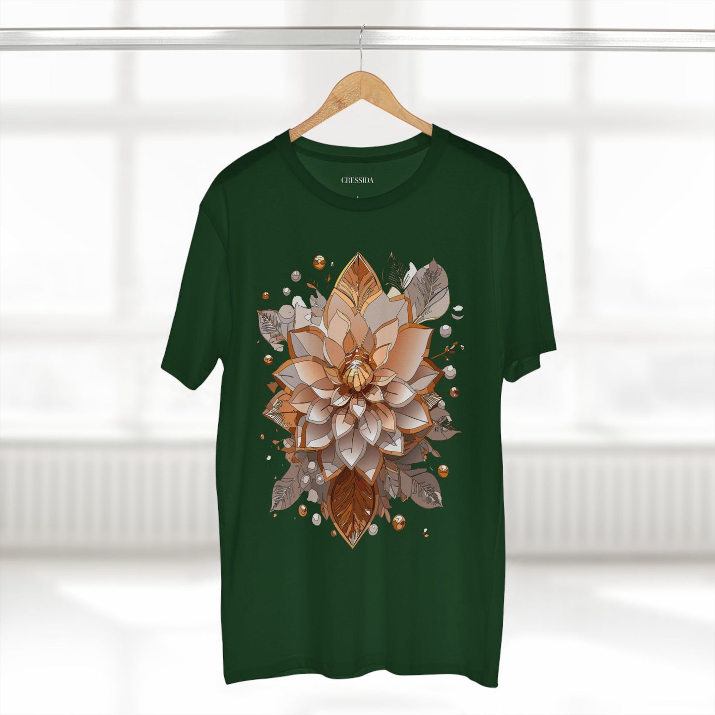 Floral Shirt, Shirt with Flower, Tee Shirt with Antique Flower