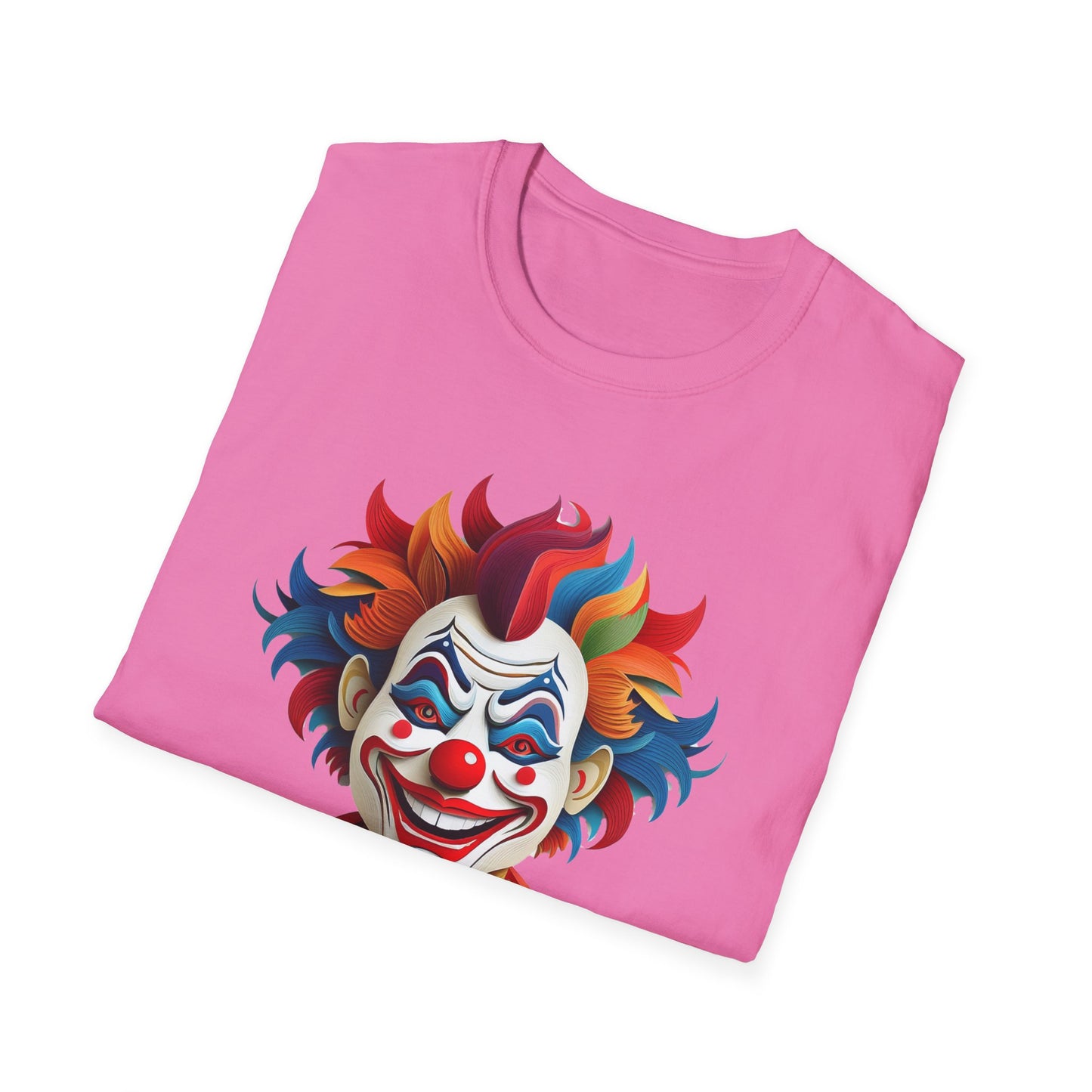 Clown Shirt, T Shirt with Clown, Funny Man Shirt, Tee Shirt with Funny Man, Circus Shirt, Shirt with Circus, Scary Man Shirt, Shirt with Scary Man