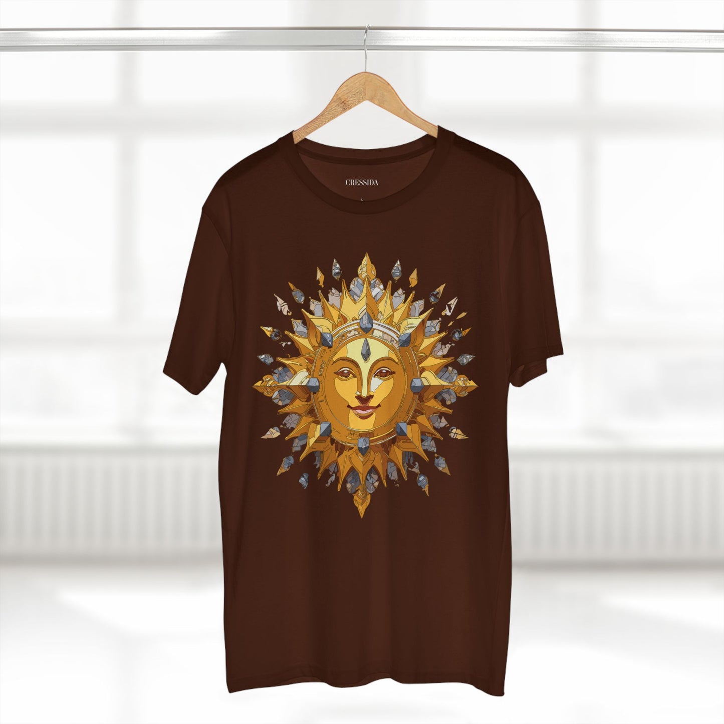 Sun Shirt, Shirt with Sun, Tee Shirt with Gold Sun