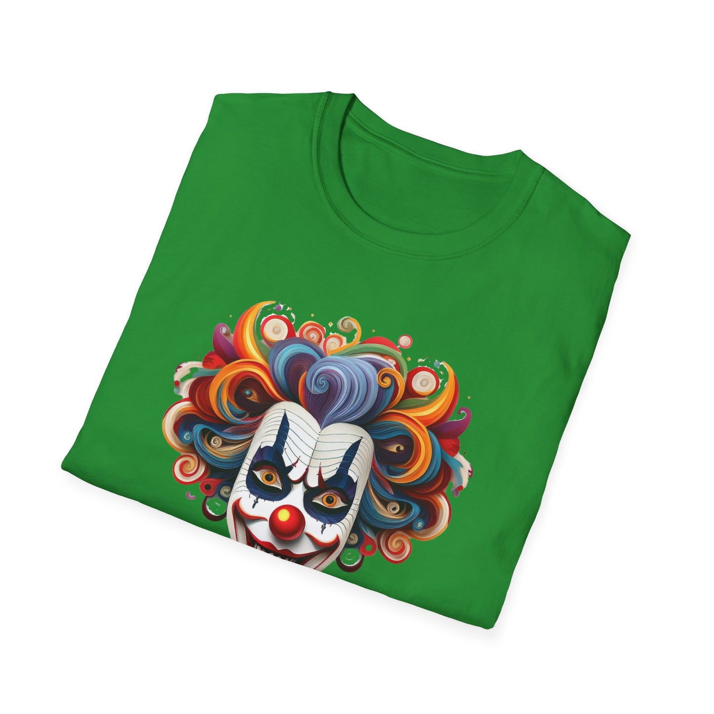 Clown Shirt, T Shirt with Clown, Funny Man Shirt, Tee Shirt with Funny Man, Circus Shirt, Shirt with Circus, Scary Man Shirt, Shirt with Scary Man