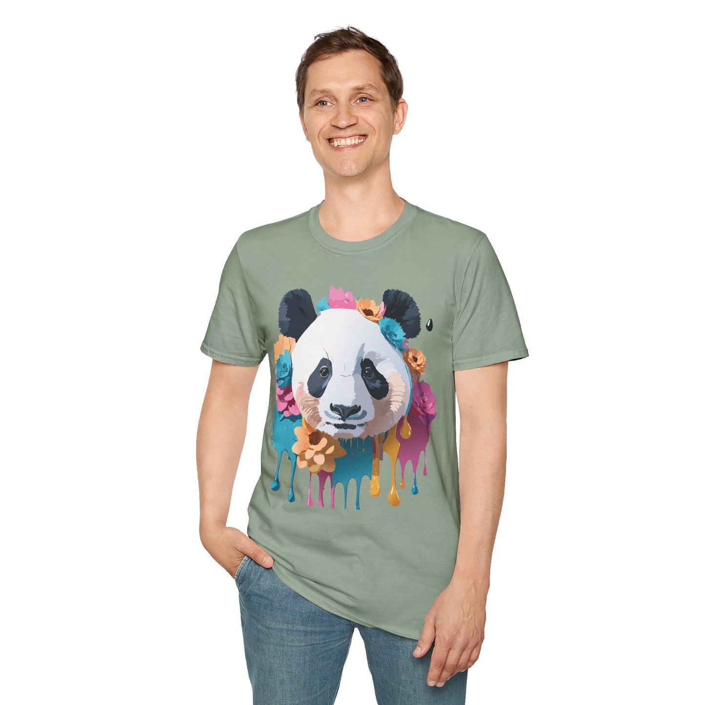 Panda Shirt, T Shirt with Panda, Animal Shirt, Tee Shirt with Animals