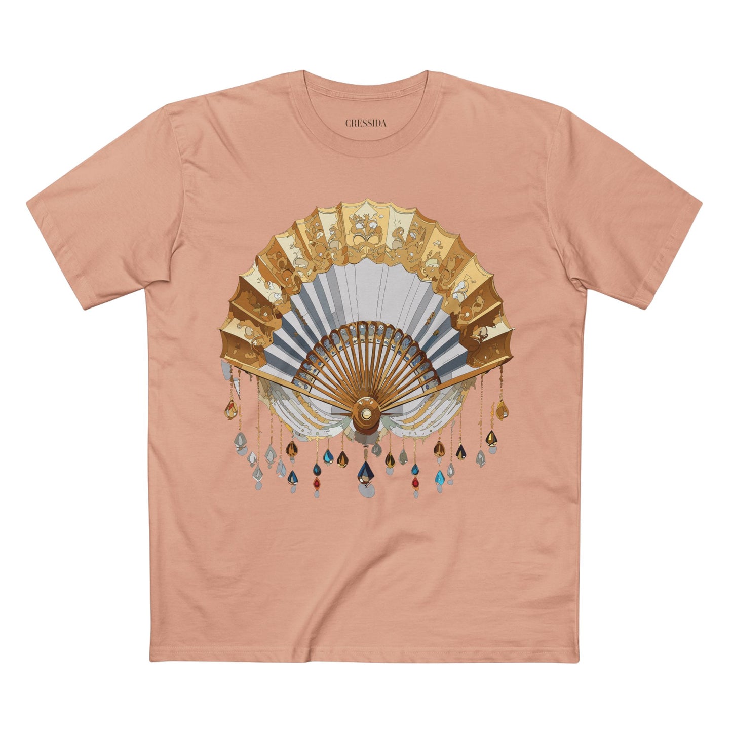 Fan shirt, Shirt with Fan, Tee Shirt with Antique Fan
