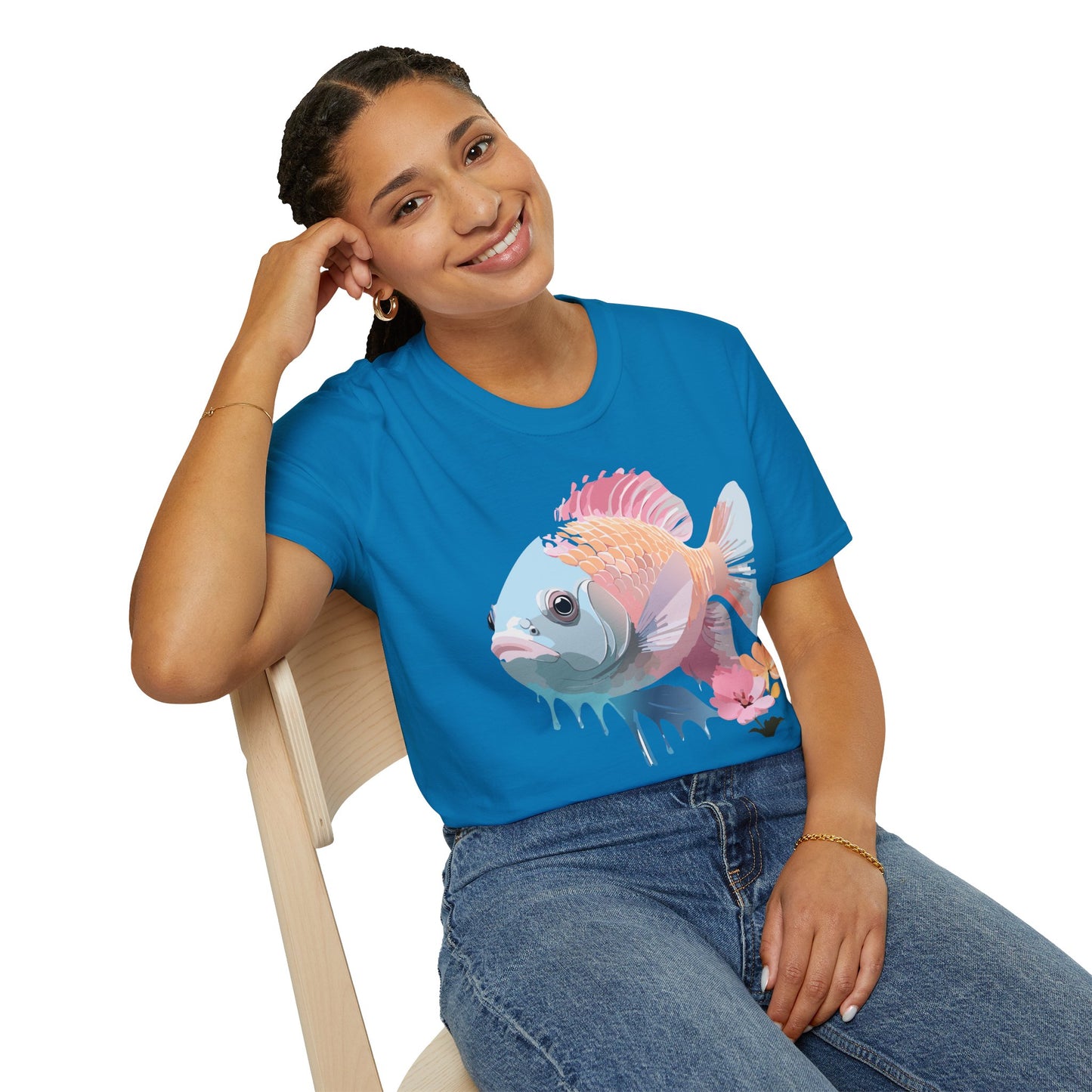 Copy of Fish Art Design Shirt, T Shirt with Fish, Graphic Shirt, Tee Shirt with Graphic Design, Shirt with Fish Graphic Art
