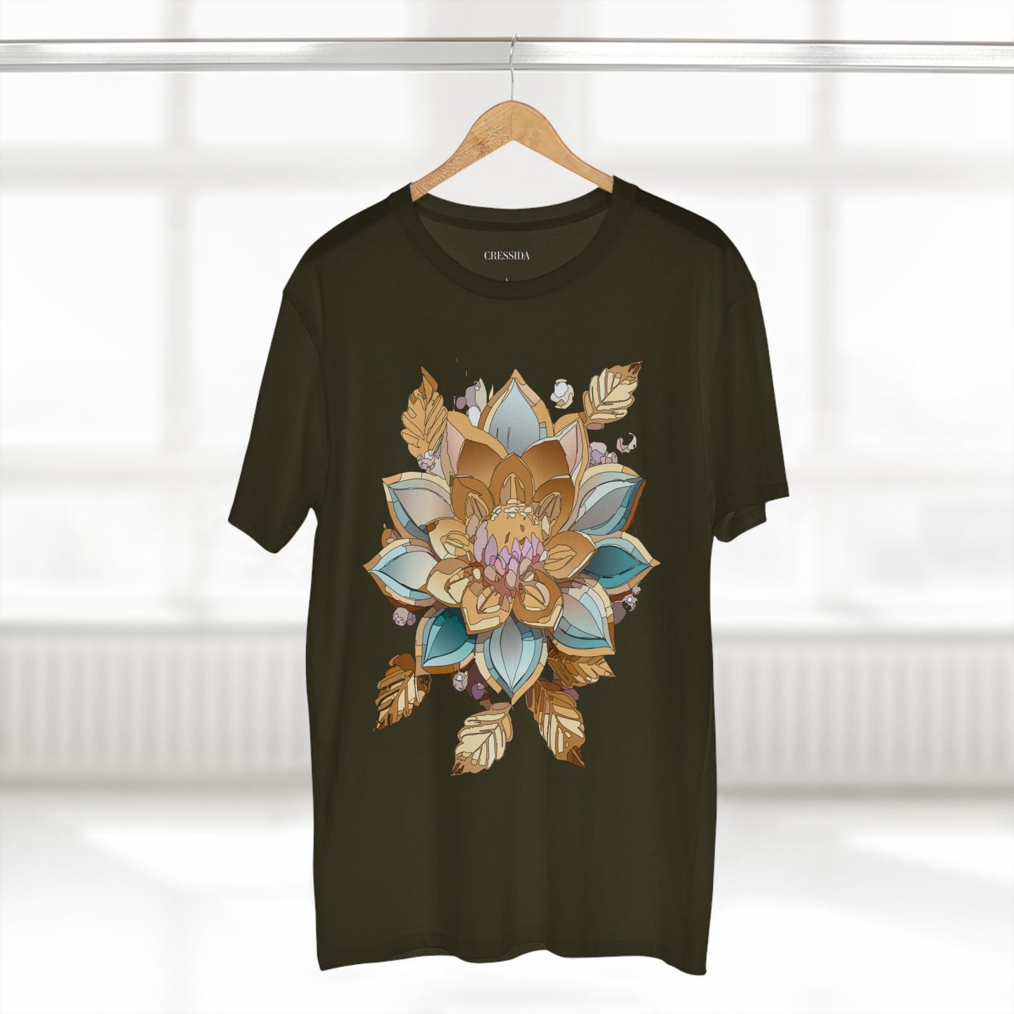 Floral Antique Flower Graphic Tee For Unisex Premium Cotton Shirt