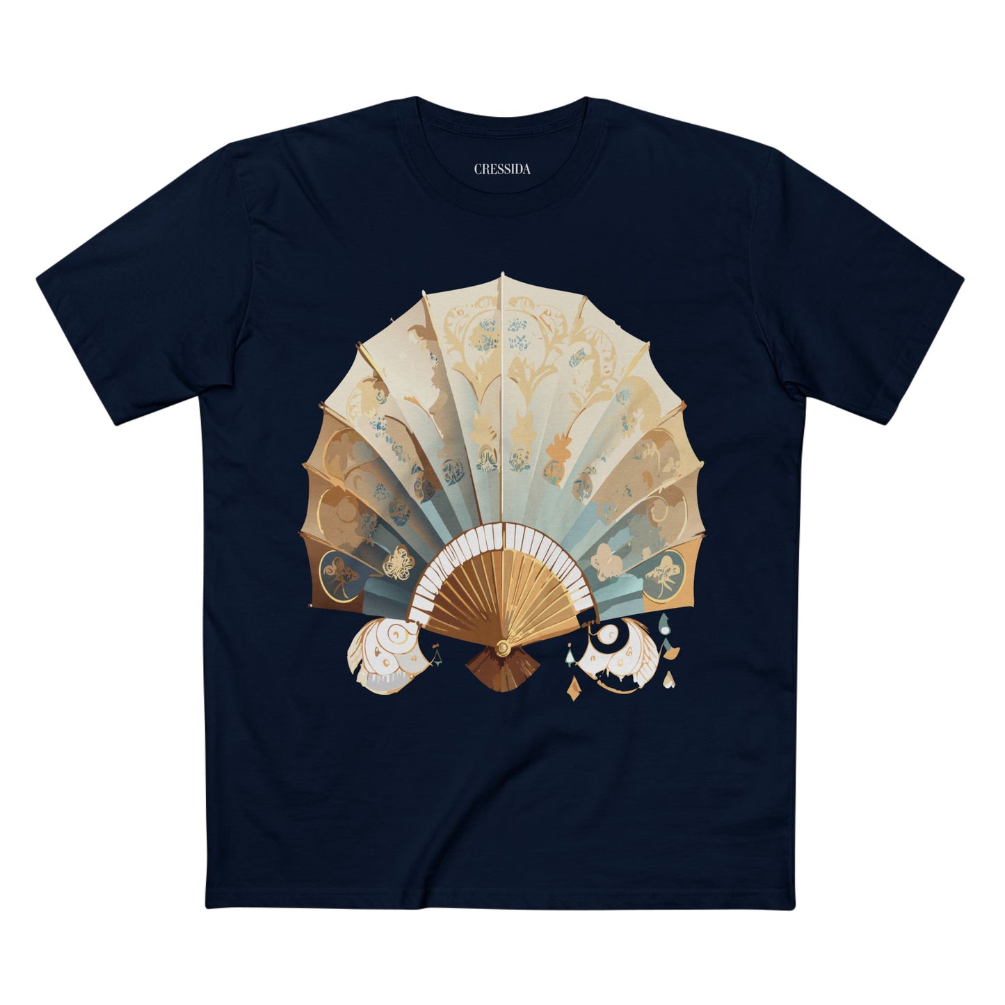 Fan shirt, Shirt with Fan, Tee Shirt with Antique Fan