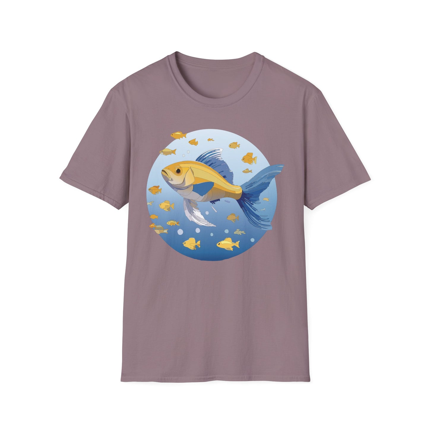 Fish Art Design Shirt, T Shirt with Fish, Graphic Shirt, Tee Shirt with Graphic Design, Shirt with Fish Graphic Art