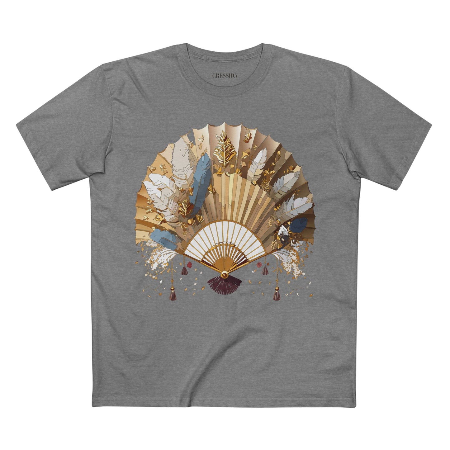 Fan shirt, Shirt with Fan, Tee Shirt with Antique Fan