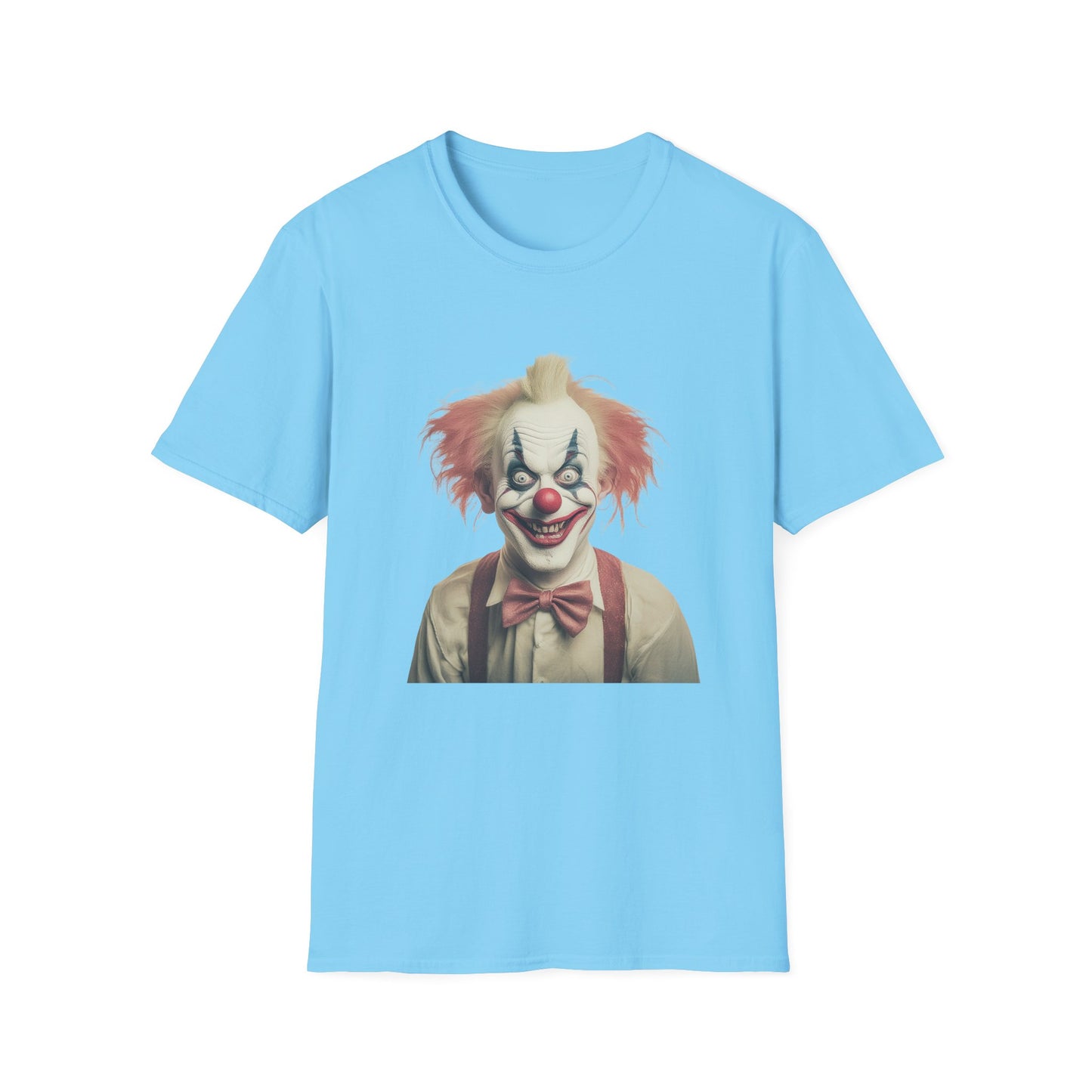 Clown Shirt, T Shirt with Clown, Funny Man Shirt, Tee Shirt with Funny Man, Circus Shirt, Shirt with Circus, Scary Man Shirt, Shirt with Scary Man