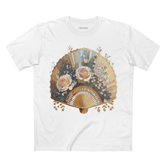 Fan shirt, Shirt with Fan, Tee Shirt with Antique Fan