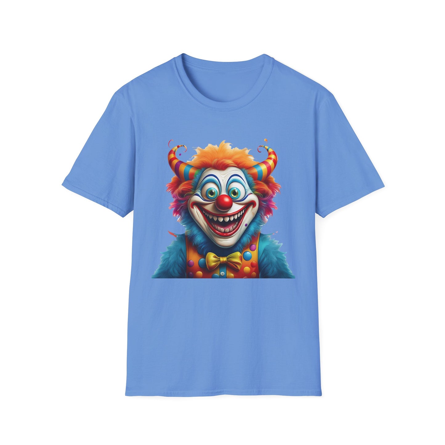Clown Shirt, T Shirt with Clown, Funny Man Shirt, Tee Shirt with Funny Man, Circus Shirt, Shirt with Circus, Scary Man Shirt, Shirt with Scary Man