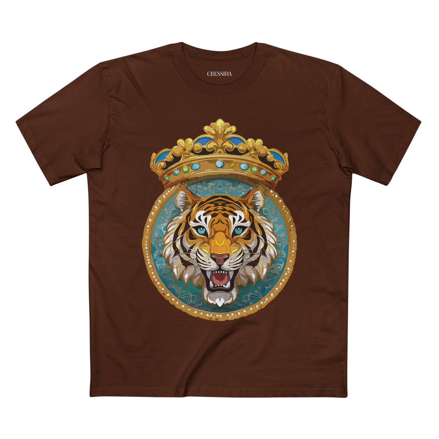 Unisex Animal Art Tee With Antique Medallion Design Premium Cotton Shirt