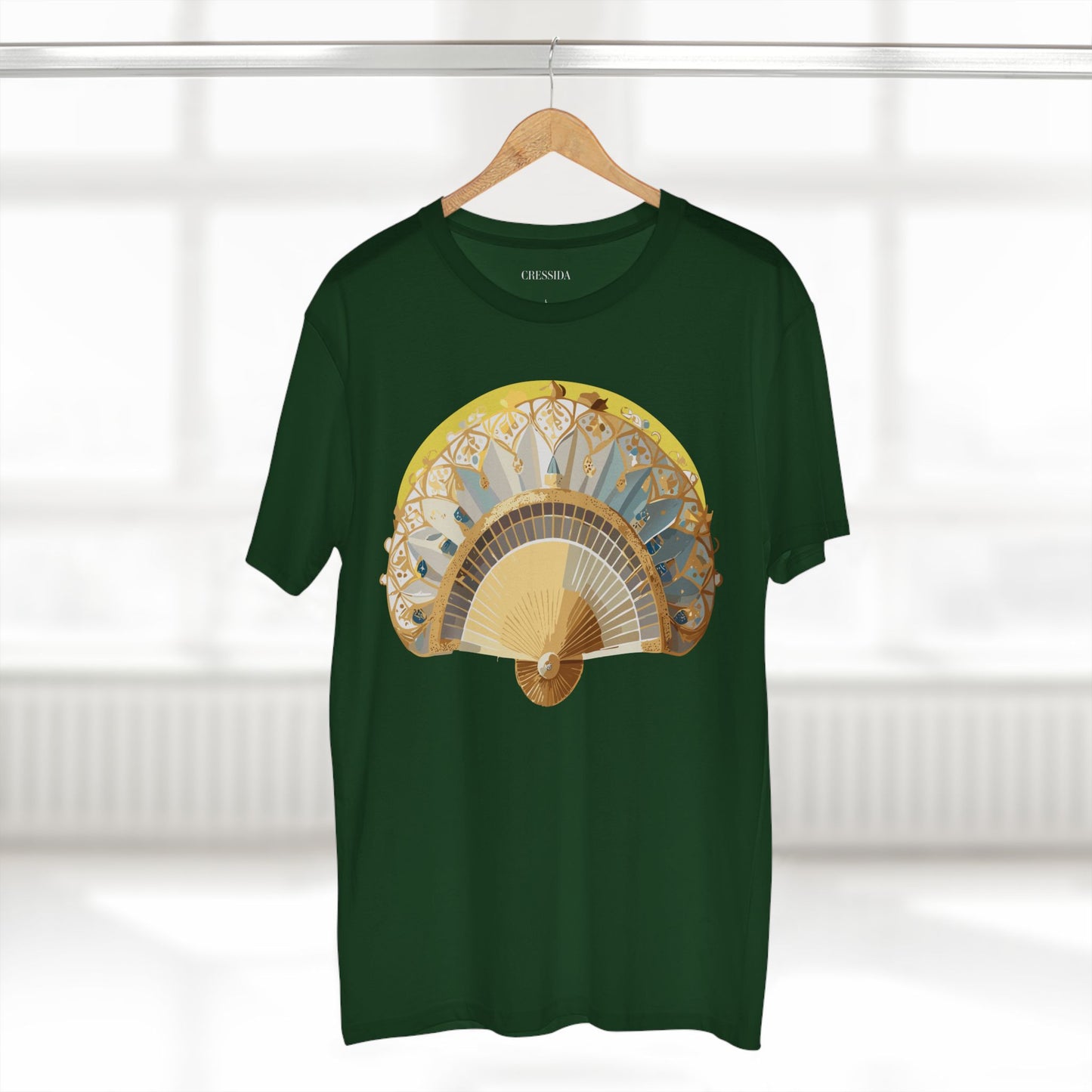 Fan shirt, Shirt with Fan, Tee Shirt with Antique Fan