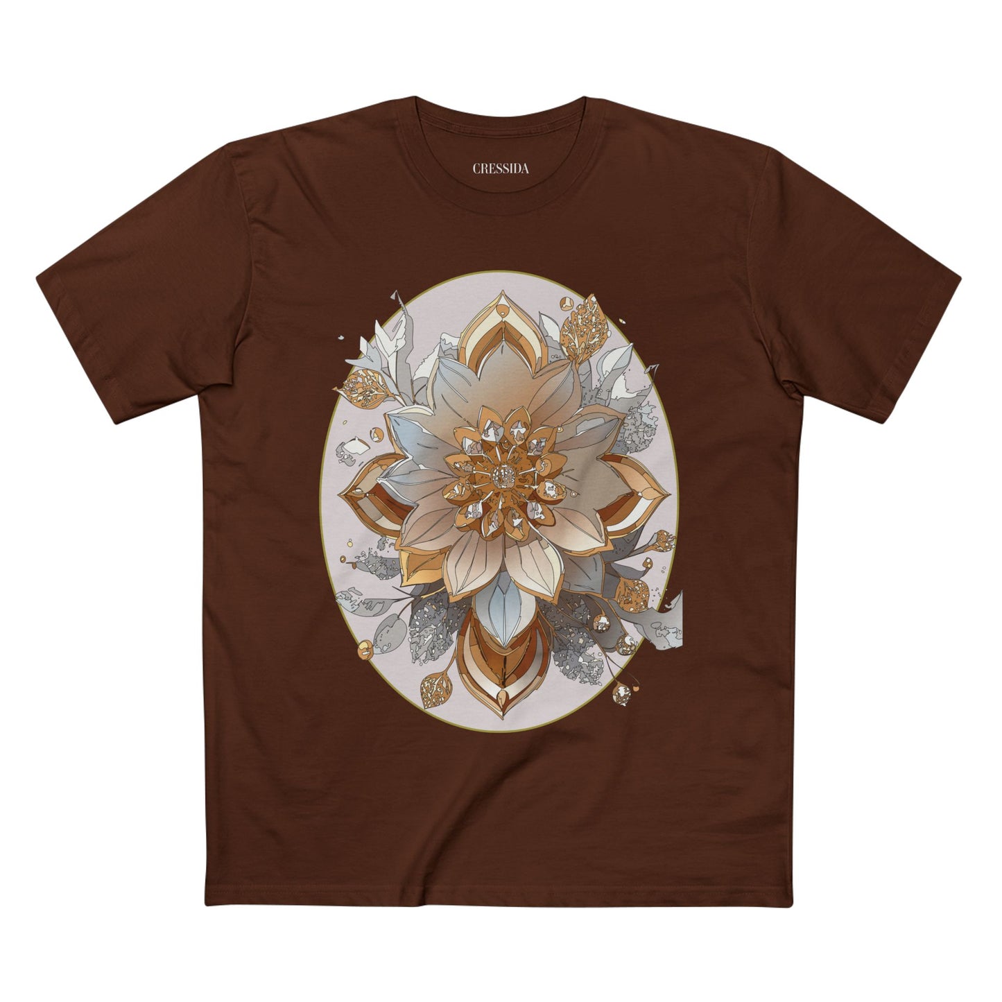 Floral Shirt, Shirt with Flower, Tee Shirt with Antique Flower