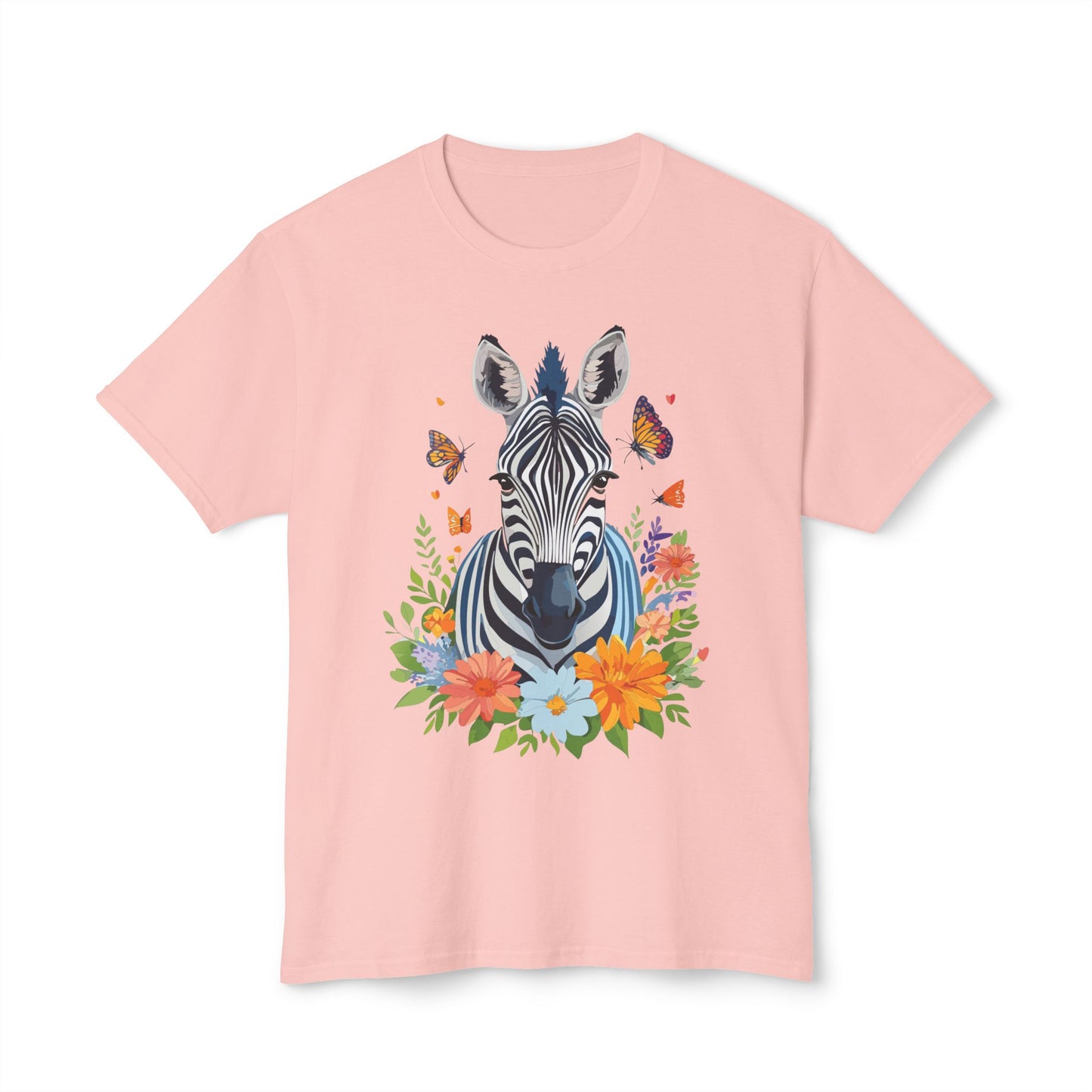 Zebra T-Shirt, Vintage Zebra Tee, Floral Tees, Zebra Art Design Shirt, Tee Shirt with Zebra 8